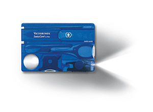 Швейцарская карточка Victorinox SwissCard Lite, синяя, фото 1