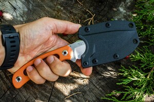 Нож Ruike Hornet F815 оранжевый, фото 13