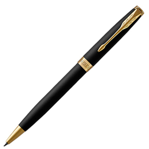 Parker Sonnet Core - Matte Black GT, шариковая ручка, M, BL, фото 2
