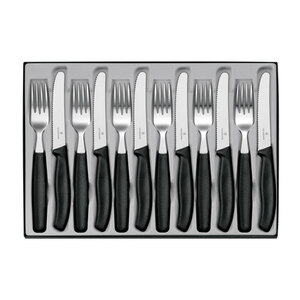 Набор Victorinox столовый, 12 предметов, черный, фото 1