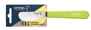 Нож для масла Opinel №117, деревянная рукоять, блистер, нержавеющая сталь, зеленый, 001935, фото 2