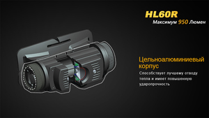 Налобный фонарь Fenix HL60RDY Cree XM-L2 U2 Neutral White LED, фото 19
