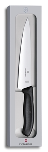 Нож Victorinox разделочный, лезвие 22 см, черный (подарочная упаковка), фото 2