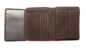 Бумажник Klondike Eric, коричневый, 10x12 см, фото 4