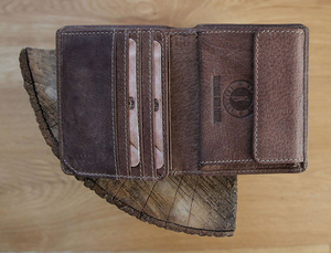 Бумажник Klondike Jamie, коричневый, 9x10,5 см, фото 12