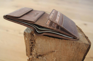 Бумажник Klondike Jamie, коричневый, 9x10,5 см, фото 9