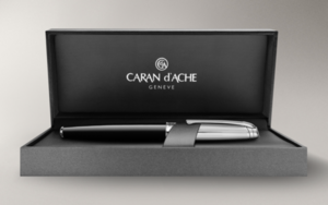 Carandache Leman - Bicolor Black Lacquer SP, ручка-роллер, F, фото 5