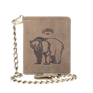 Бумажник Klondike Wayne Bear, коричневый, 10,5x12,5 см, фото 1