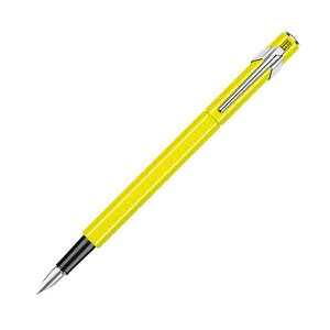 Carandache Office 849 Fluo - Желтый флуоресцентный, перьевая ручка, F, подарочная коробка, фото 4