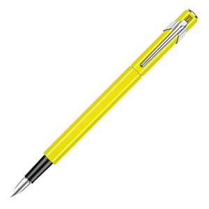 Carandache Office 849 Fluo - Желтый флуоресцентный, перьевая ручка, F, подарочная коробка, фото 1
