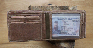 Бумажник Klondike Tony, коричневый, 12x9 см, фото 10