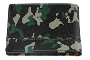 Портмоне Zippo, зелёно-черный камуфляж, натуральная кожа, 11,2×2×8,2 см, фото 2