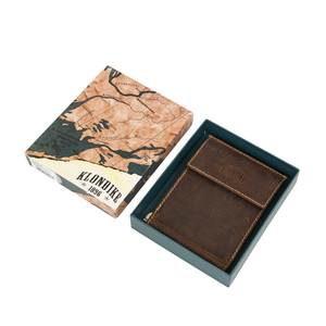 Бумажник Klondike Yukon, с зажимом для денег, коричневый, 12х1,5х9 см, фото 5