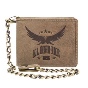 Бумажник Klondike Happy Eagle, коричневый, 12,5x10 см, фото 1