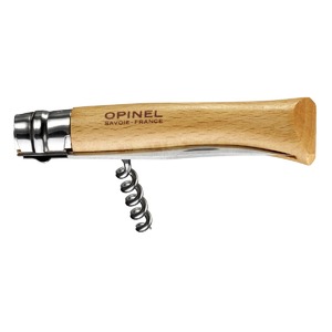 Нож Opinel №10, нержавеющая сталь, рукоять из бука, со штопором, 001410, фото 5