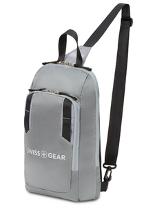 Рюкзак Swissgear с одним плечевым ремнем, серый, 18x5x33 см, 4 л, фото 1