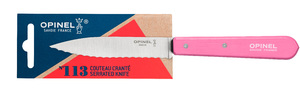 Нож столовый Opinel №113, деревянная рукоять, блистер, нержавеющая сталь, розовый 002036, фото 3