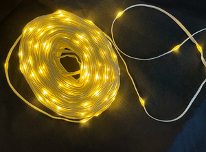 Инновационная водонепроницаемая LED-гирлянда ЛАМПОВА "Звёздный путь" теплый белый, 400 ламп, 52 метра (TYL-32-SB+220-WWL400-52), фото 4