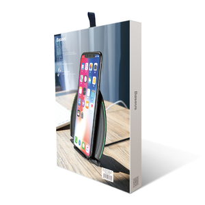 Беспроводная зарядка-подставка для телефона быстрая Baseus Foldable Multifunction Wireless Charger Black, фото 11