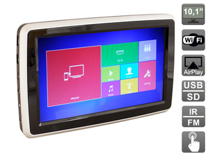Навесной монитор на подголовник с диагональю 10.1", со встроенным Full HD медиаплеером, AirPlay, Miracast и HDMI Avel AVS1088TM, фото 1