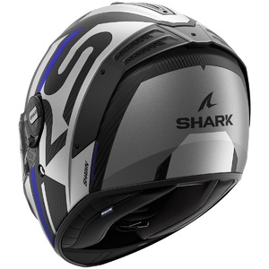 Шлем Shark SPARTAN RS CARBON SHAWN MAT Black/Blue/Silver (XXL), фото 2