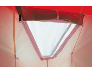 Палатка для зимней рыбалки Митек Нельма Куб-3 Люкс ПРОФИ (оранж-беж/изумрудный)