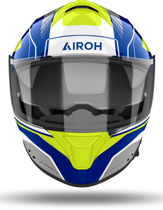 Шлем Airoh SPARK 2 CHRONO Blue/Yellow Glossy S (глянцевый), фото 2