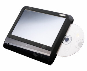 Навесной монитор на подголовник c DVD плеером ENVIX L0281 Black (сенсорный экран) , фото 1