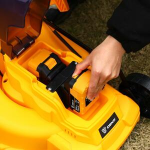 Газонокосилка аккумуляторная бесщеточная DEKO DKLM40V, 2х20В, 2x5.0Aч, двойное з/у, 370мм + мойка аккумуляторная, фото 11