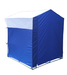 Палатка Митек Домик 1.5х1.5 бело-синий, фото 2