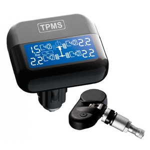 Система контроля давления и температуры в шинах ParkMaster TPMaSter TPMS 4-03 (4 внутренних датчика, монитор в автомобильную розетку 12V), фото 1