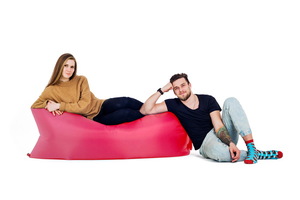 Надувной диван БИВАН Классический, цвет розовый, фото 2