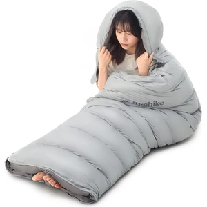 Ультралёгкий спальный мешок Naturehike RM80 Series Утиный пух Grey Size L, 6927595707210, фото 3