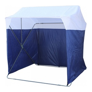 Палатка торговая "Кабриолет" 2,0х2,0, бело-синий, фото 1