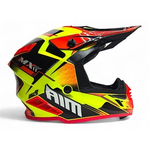 Шлем AiM RH855(Fiber Glass) SWIFT глянцевый Yellow/Black L, фото 5