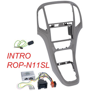 Переходная рамка Intro ROP-N11SL для Opel Astra-J 2009+ 2DIN Gray (крепеж), фото 1
