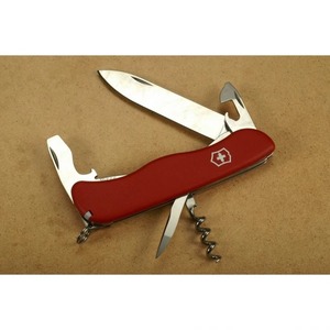 Нож Victorinox Picknicker, 111 мм, 11 функций, с фиксатором лезвия, красный, фото 4