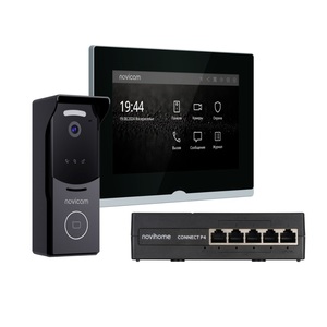 Комплект из IP-видеодомофона, IP-вызывной панели и PoE-коммутатора Novicam IMPULSE 7 IP KIT BLACK, фото 3