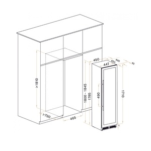 Винный шкаф Meyvel MV106-KST2 (Slim), фото 17
