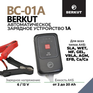 Автоматическое зарядное устройство BERKUT Specialist 1 А, фото 2