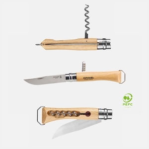 Нож со штопором и открывалкой Opinel Inox №10 VRI клинок 10см, нерж.сталь, бук, фото 2