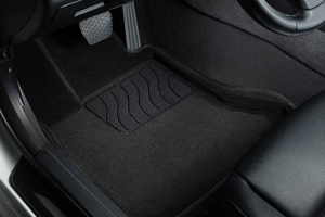 Ворсовые 3D коврики в салон Seintex для Audi Q5 II Res 2020-2022 (черные), фото 4