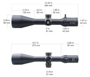 Оптический прицел Vector Optics Paragon 5-25x56 Gen II, сетка VPA-2 Mil, 30 мм, тактические барабаны, азотозаполненный, с подсветкой (SCOL-26P), фото 7