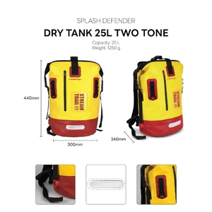 Влагозащитный рюкзак Stream Trail Dry Tank Two Tone Rescue-Saffron/ Chilli 25L, фото 3