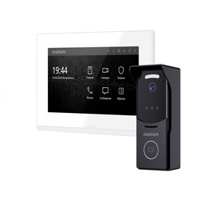 Комплект из IP-видеодомофона и IP-вызывной панели Novicam IMPULSE 7 IP WIFI KIT WHITE, фото 2