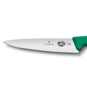 Нож Victorinox разделочный, лезвие 19 см, зелёный, фото 3