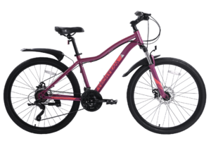 Велосипед Tech Team Delta 26"х14" тёмно-розовый