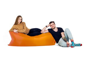 Надувной диван БИВАН Классический, цвет оранжевый, фото 2