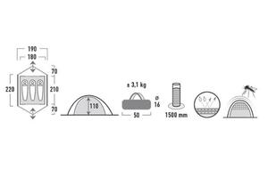 Палатка Tengu Mark 1.08T3, flecktarn, 7108.3121, фото 2
