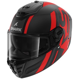Шлем SHARK SPARTAN RS CARBON SHAWN MAT Black/Anthracite/Red M